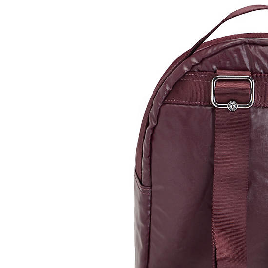 Kipling Kae Klasik Metallic Sırt Çantaları Bordo | TR 1629UZ